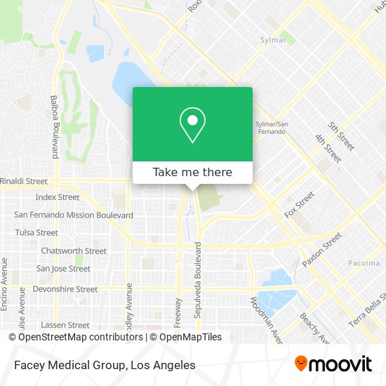 Mapa de Facey Medical Group