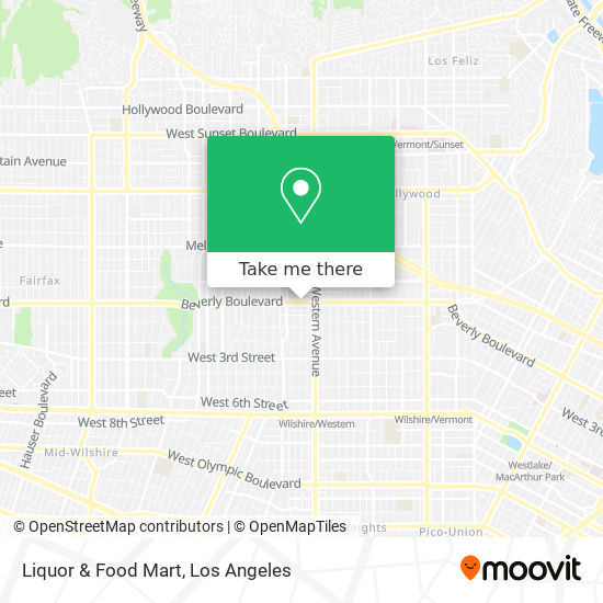 Mapa de Liquor & Food Mart