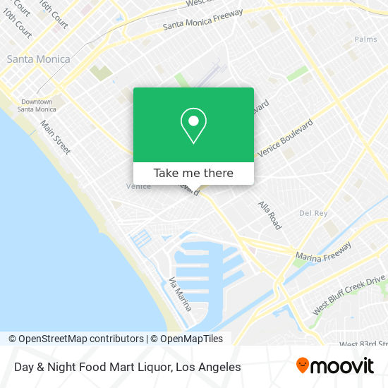 Day & Night Food Mart Liquor map