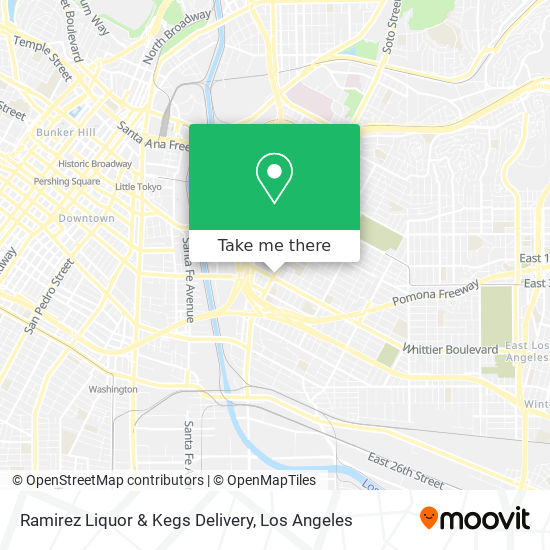 Ramirez Liquor & Kegs Delivery map