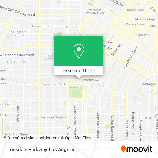 Trousdale Parkway map