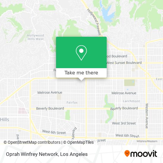 Oprah Winfrey Network map