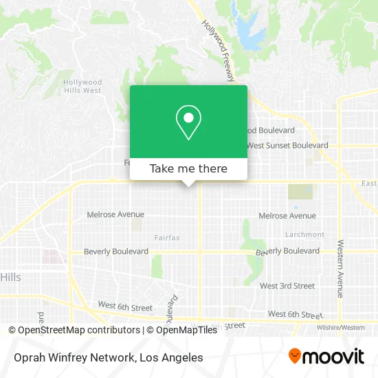 Mapa de Oprah Winfrey Network