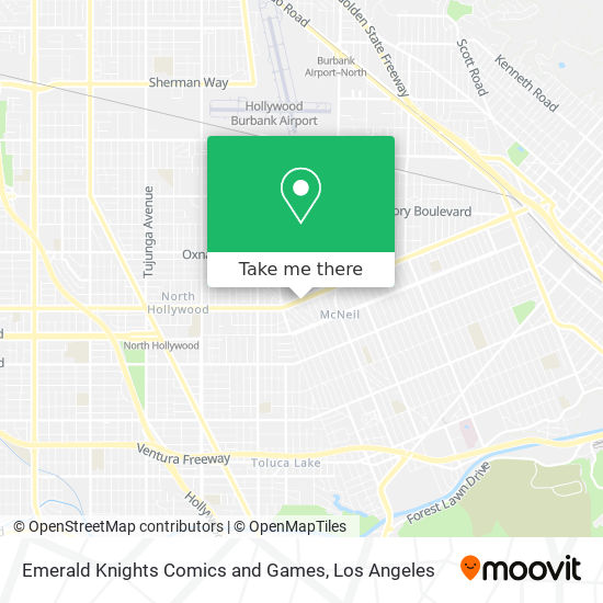 Emerald Knights Comics and Games map
