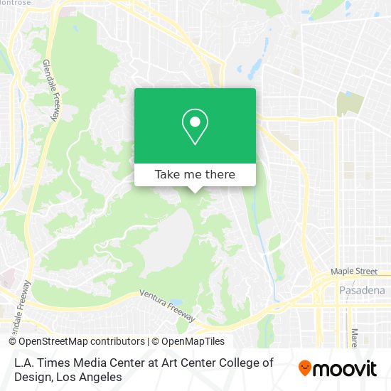 Mapa de L.A. Times Media Center at Art Center College of Design