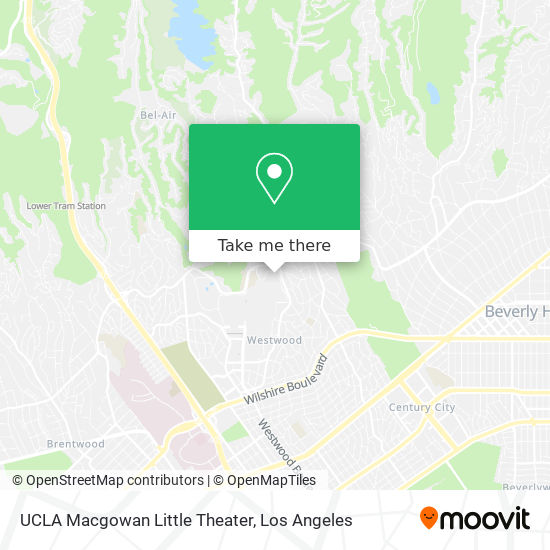 UCLA Macgowan Little Theater map