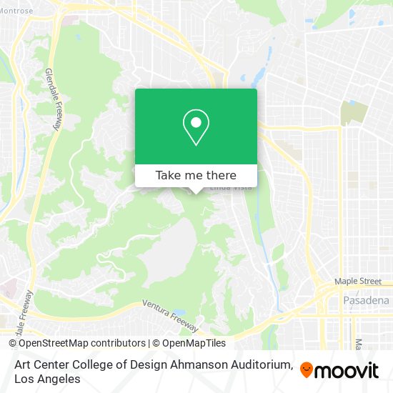 Art Center College of Design Ahmanson Auditorium map