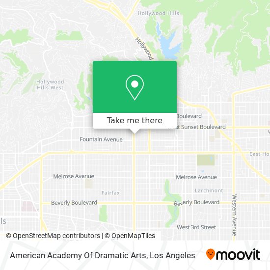 American Academy Of Dramatic Arts map