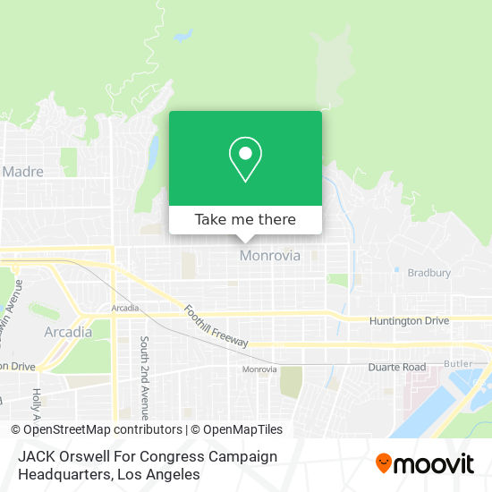 JACK Orswell For Congress Campaign Headquarters map