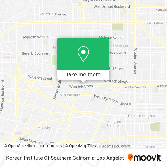 Mapa de Korean Institute Of Southern California