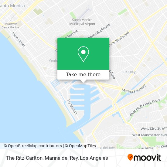The Ritz-Carlton, Marina del Rey map