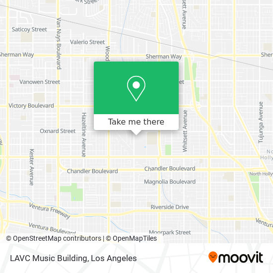 Mapa de LAVC Music Building