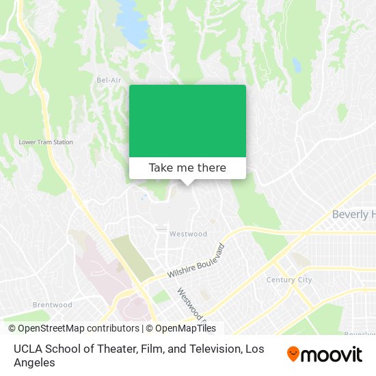 UCLA School of Theater, Film, and Television map