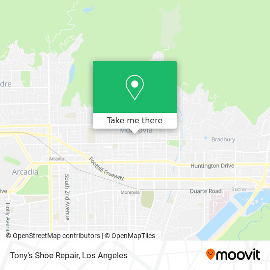 Mapa de Tony's Shoe Repair