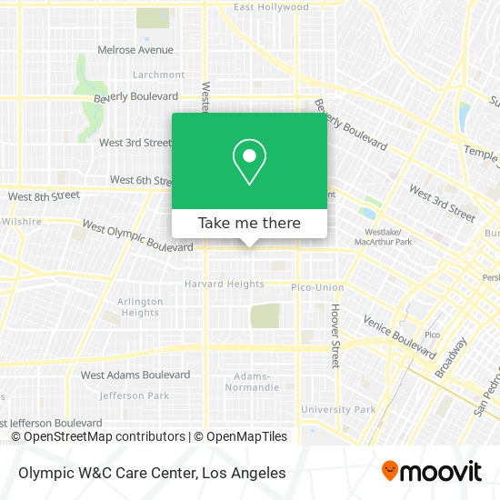 Olympic W&C Care Center map