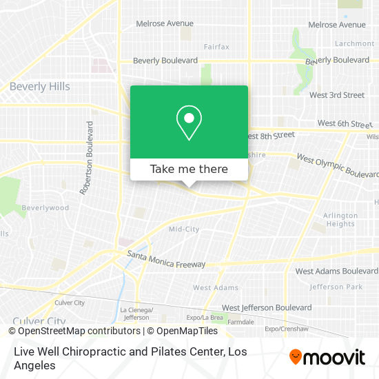 Mapa de Live Well Chiropractic and Pilates Center