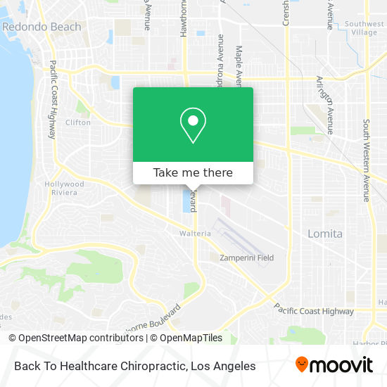 Back To Healthcare Chiropractic map