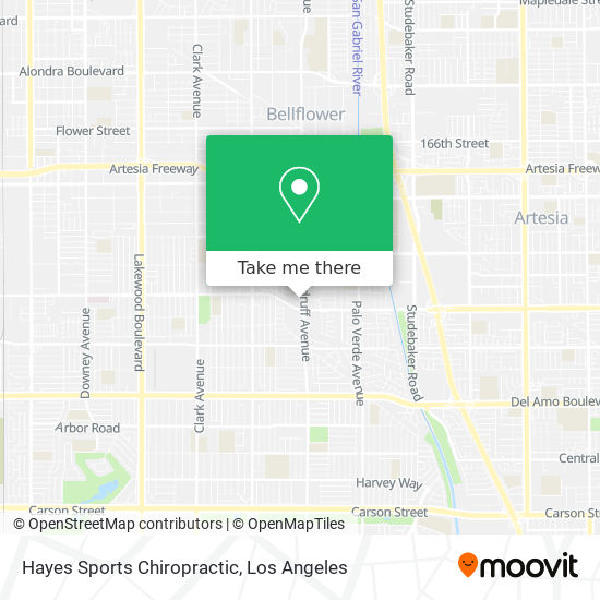 Hayes Sports Chiropractic map
