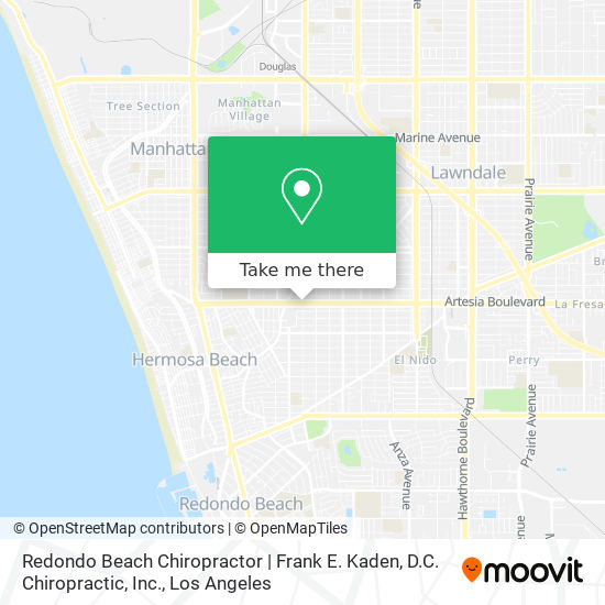 Mapa de Redondo Beach Chiropractor | Frank E. Kaden, D.C. Chiropractic, Inc.