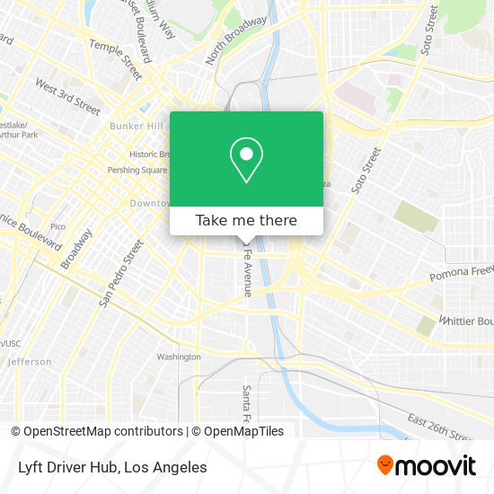 Mapa de Lyft Driver Hub