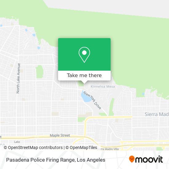 Pasadena Police Firing Range map