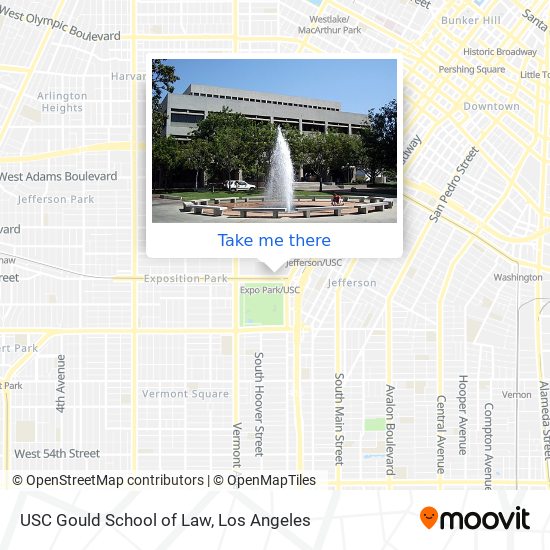 Mapa de USC Gould School of Law