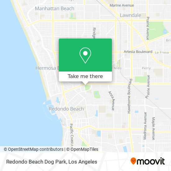 Redondo Beach Dog Park map