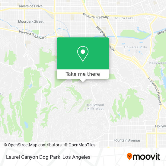 Laurel Canyon Dog Park map