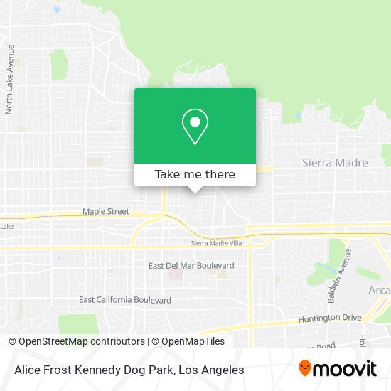 Alice Frost Kennedy Dog Park map