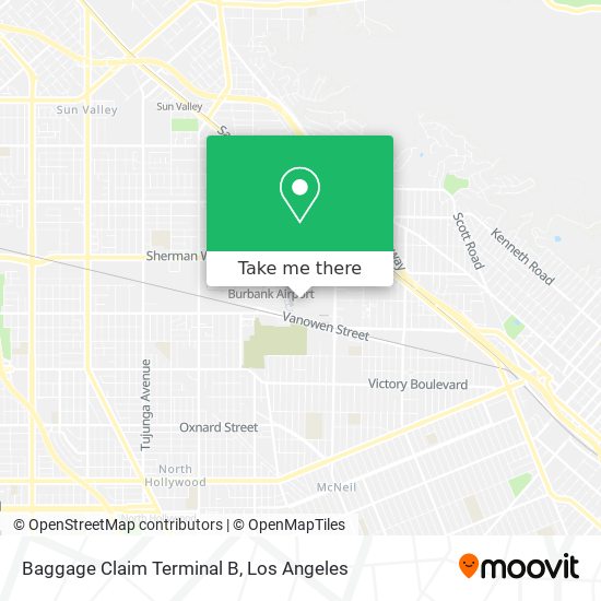 Mapa de Baggage Claim Terminal B