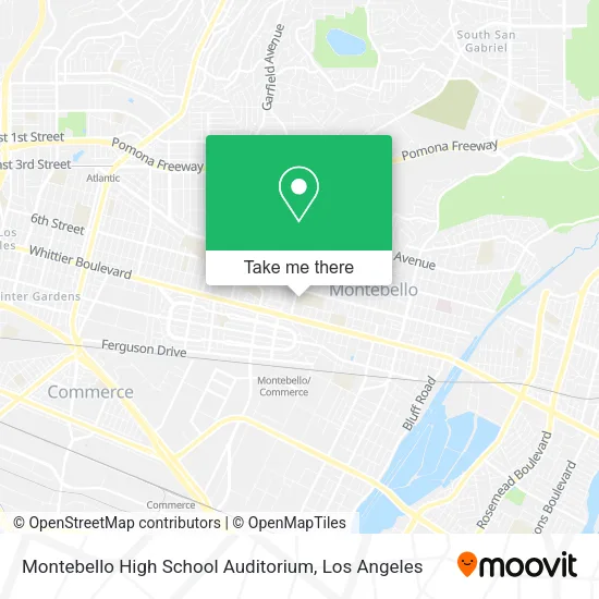 Montebello High School Auditorium map