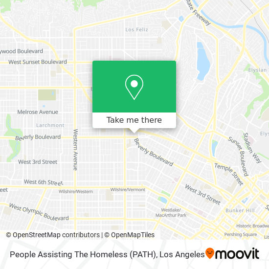 People Assisting The Homeless (PATH) map