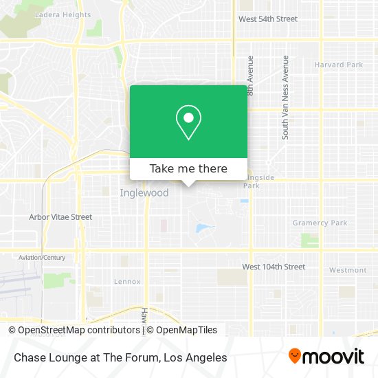 Chase Lounge at The Forum map