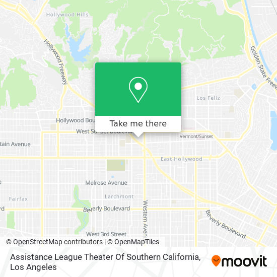 Mapa de Assistance League Theater Of Southern California