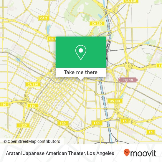 Mapa de Aratani Japanese American Theater