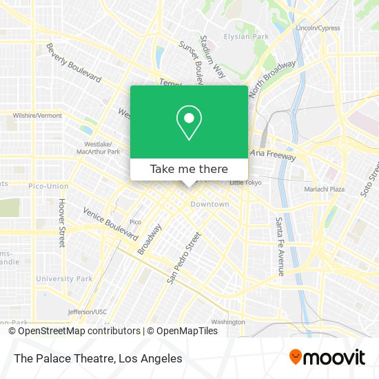 The Palace Theatre map