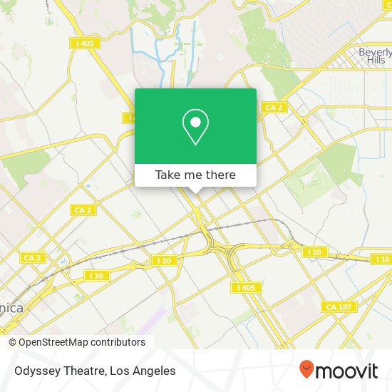 Mapa de Odyssey Theatre