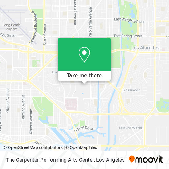 The Carpenter Performing Arts Center map