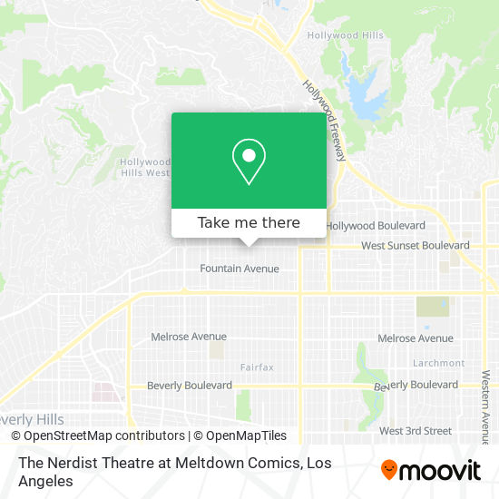 The Nerdist Theatre at Meltdown Comics map