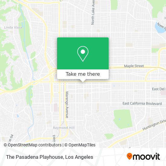 Mapa de The Pasadena Playhouse