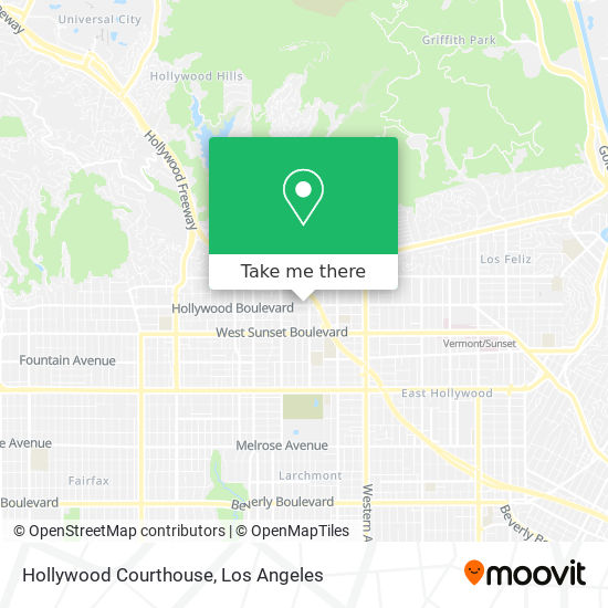 Hollywood Courthouse map