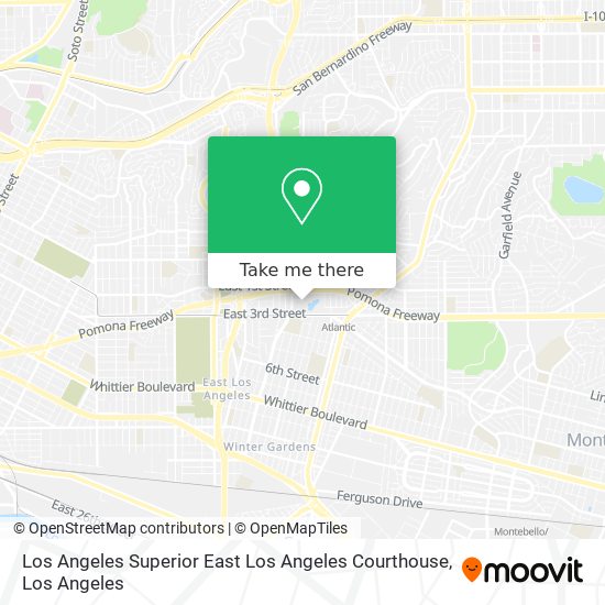 Los Angeles Superior East Los Angeles Courthouse map