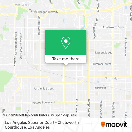 Los Angeles Superior Court - Chatsworth Courthouse map
