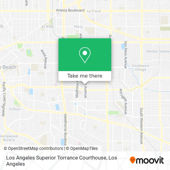 Los Angeles Superior Torrance Courthouse map