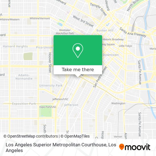 Mapa de Los Angeles Superior Metropolitan Courthouse