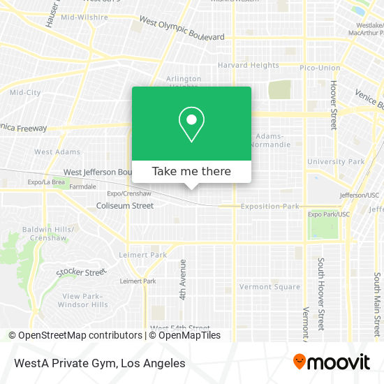 WestA Private Gym map