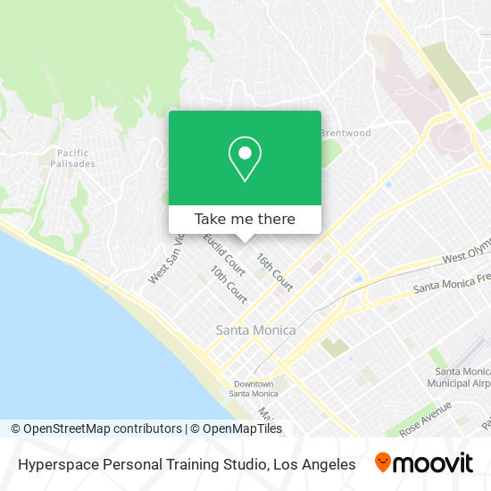 Hyperspace Personal Training Studio map