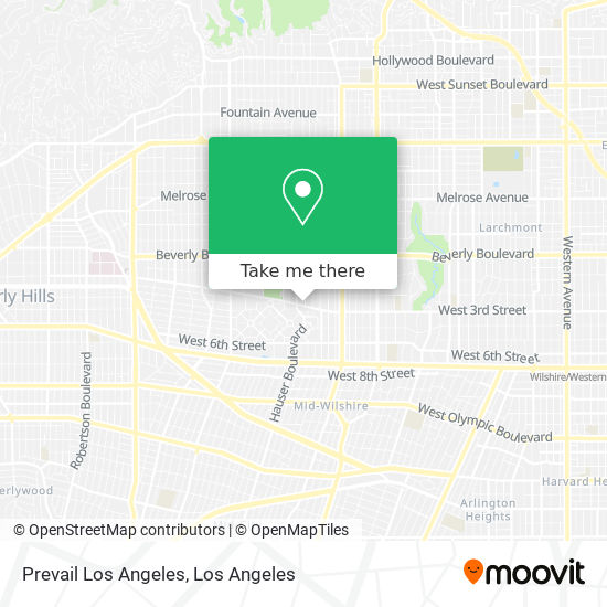Prevail Los Angeles map