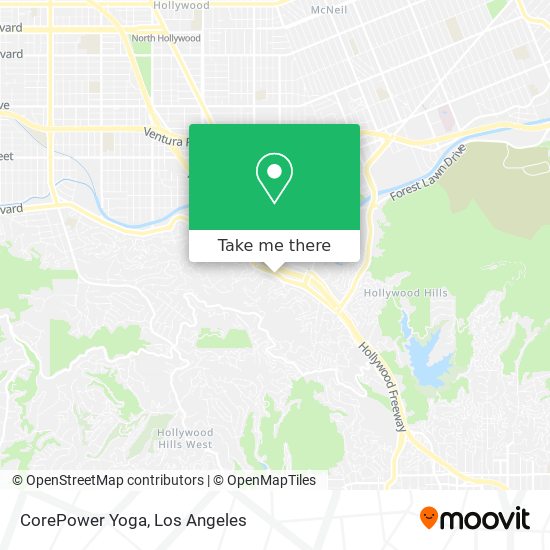 CorePower Yoga map