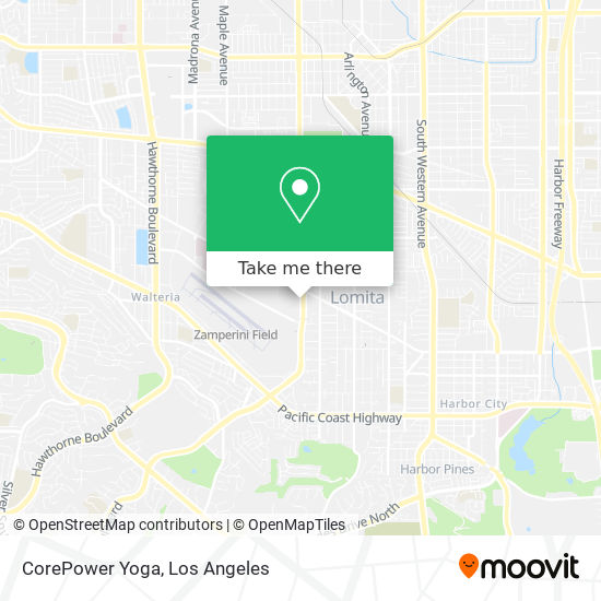 CorePower Yoga map